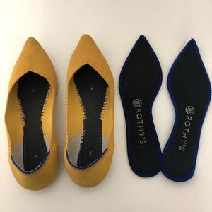 Mustard Rothy’s Size 8